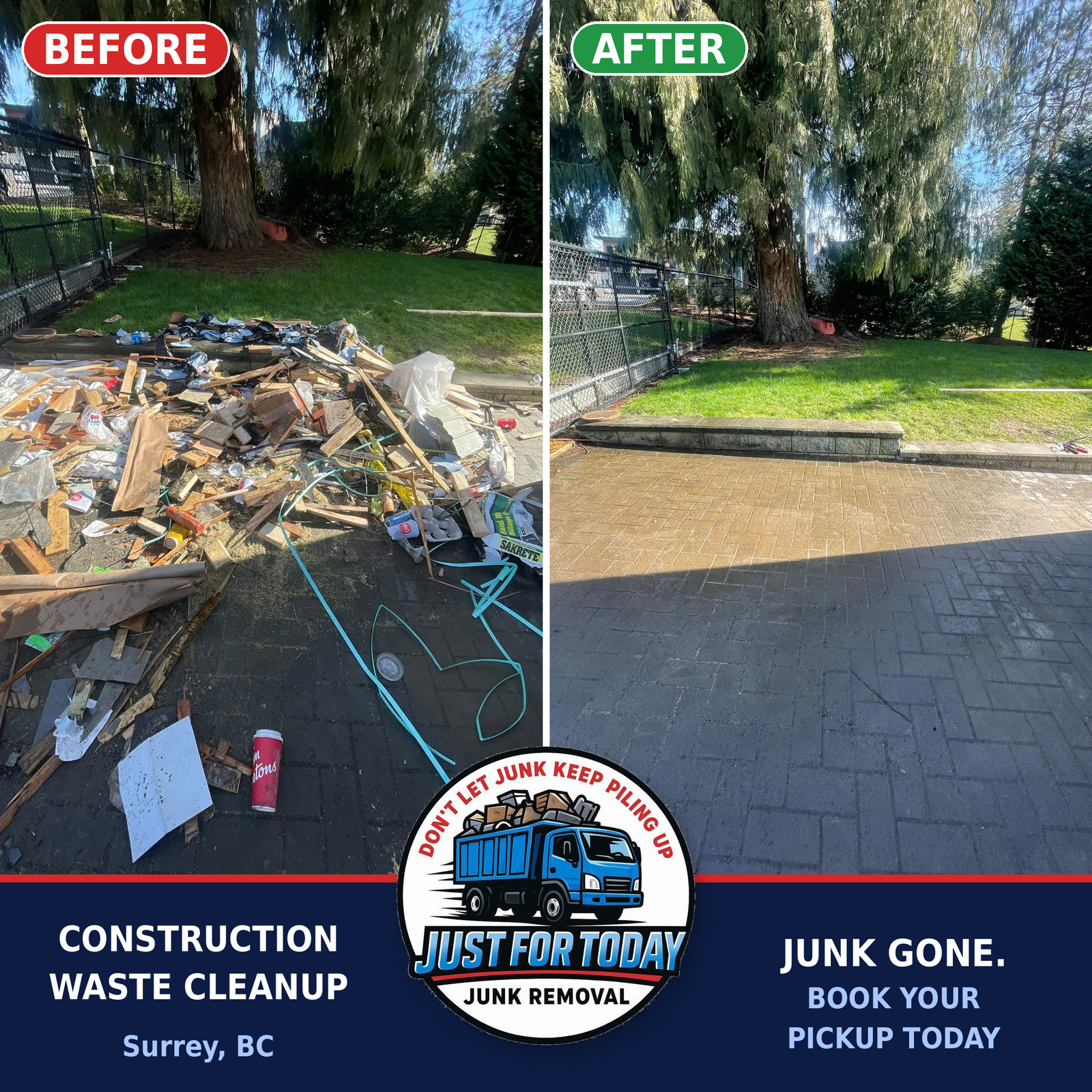 Junk removal transformation 4