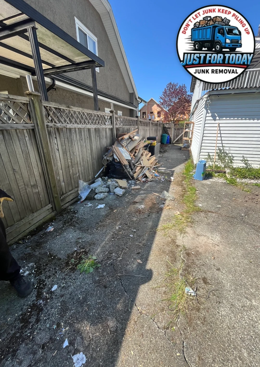 Professional Surrey property cleanout crew at work
